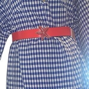 Orange starfish belt